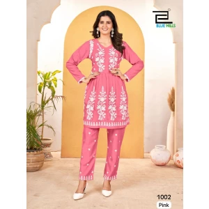Women's Top + Pant  Coo-rd Set collection in Lakhnavi Work