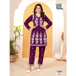 Women's Top + Pant  Coo-rd Set collection in Lakhnavi Work