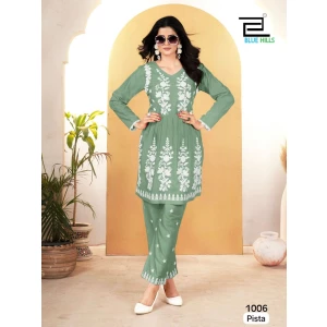 Women's Top + Pant  Coo-rd Set collection in Lakhnavi Work