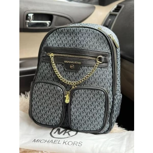 Michael Kors Elliot Logo Black MK Backpack