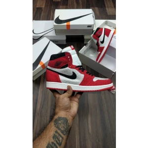 Men's Air Jordan 1 High Chicago Diamond Studded Sneakers