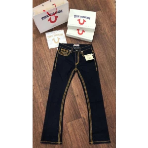 Men's TR True Religion Navy Blue Boot Cut Denim Jeans