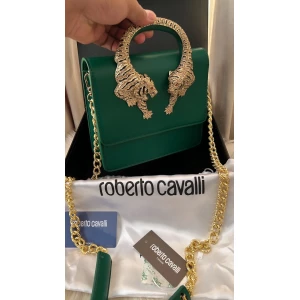 Women’s Roberto Cavalli Roar Embellished  Tiger Golden Top Handle Bag