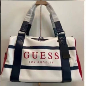 Latest Guess White Duffle Bag