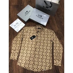 Men's Coach Signature CC monogram Party wear Shirt