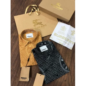 Men’s Burberry Typography Printed Combo Of 2 Shirt