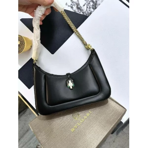 Women’s Bvlgari Serpenti Baia Black Luxury Shoulder Bag