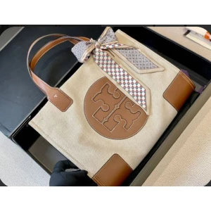 Tory Burch Ella Nylon & Canvas Tote Bag