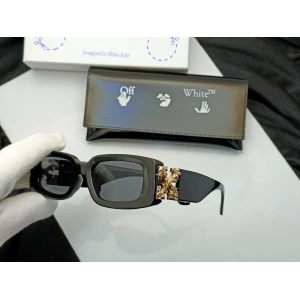 Unisex Off White Roma Premium Black Sunglasses