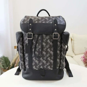 Unisex Coach Signature Monogram Authentic Backpack