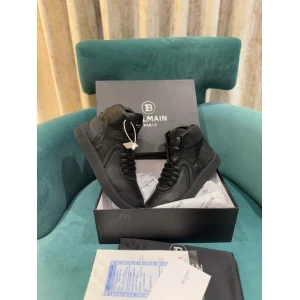 Men's Balmain B Skate High Top All Black Luxury Sneakers