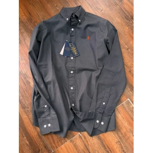 RL Polo Ralph Lauren Premium Logo Grey Plain Shirt For Men