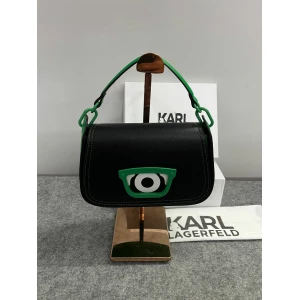 Women's Karl Lagerfeld x Darcel Disappoints Print Black Crossbody Shoulder Bag