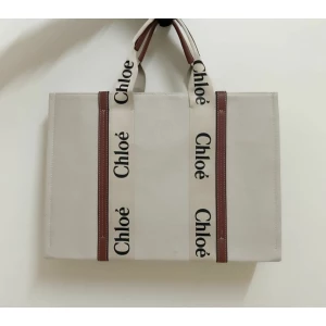 Women's Chloe Large Woody Tote Bag