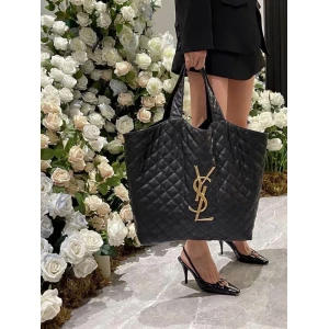 Women's Yves Saint Laurent YSL Icare Maxi Quilted Shopping Bag