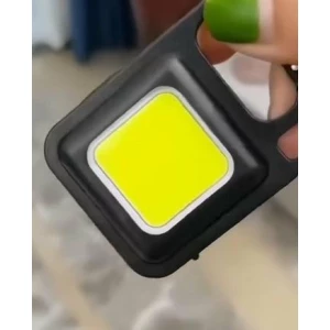 Mini LED COB Flashlight Keychain Light 500 Lumen Rechargeable Flashlights 4 Light Modes Portable Pocket