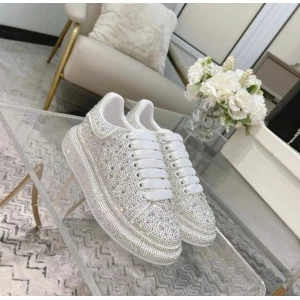Men’s Alexander Mcqueen Diamond Studded Exclusive Party Wear Ua Sneakers