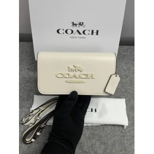 Women's Coach Toni White Premium Leather Sling Bag