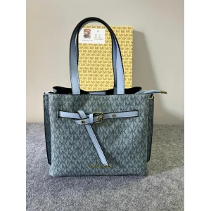 Michael Kors Signature Emilia Blue Shoulder Bag for Women