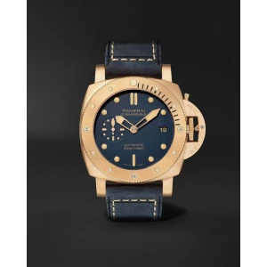Men's Luminor Panerai Submersible Bronzo Blu Abisso Automatic Watch