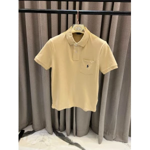 Men’s Ralph Lauren Beige Plain Logo Polo T-shirt
