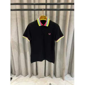 Mens Fred Perry Black Logo Polo T-shirt