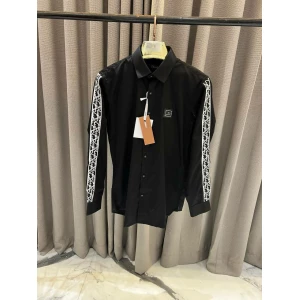 Men's Christian Dior CD Monogram Printed Premium Partywear Shirt