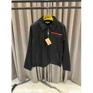 Men's Prada Polyster Grey Bomber Jacket