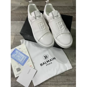 Men's Balmain B Court White Luxury Leather Sneakers