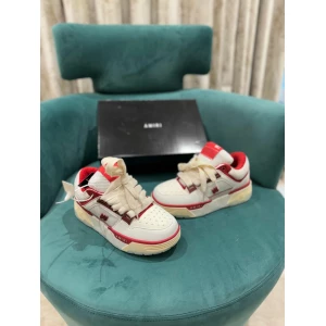 Men's Amiri Ma-1 White Red Low Top Sneakers