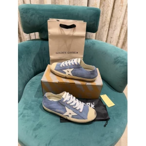 Men's Golden Goose GGDB Superstar Blue Customized Sneaker