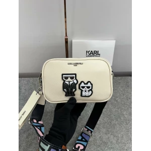 Karl Lagerfeld K-Ikonik Camera Crossbody White Sling Bag
