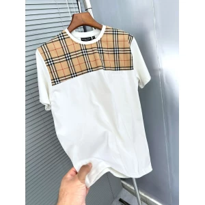 Men's Burberry Imported Premium White Roundneck T-shirt