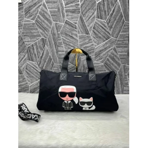 Karl Lagerfeld Black Duffle Bag