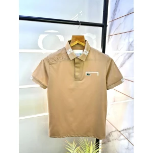 Men's Lacoste Brown Premium Polo T-shirt