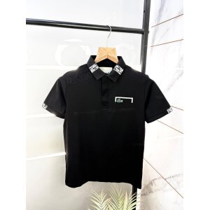 Men's Lacoste Imported Black Polo T-shirt