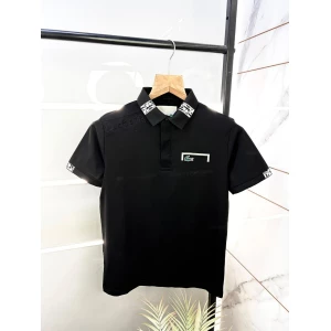 Men's Lacoste Imported Black Polo T-shirt