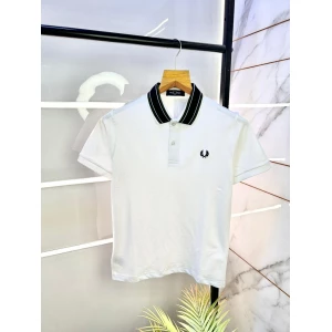 Men's Fred Perry Signature Logo White Polo T-shirt