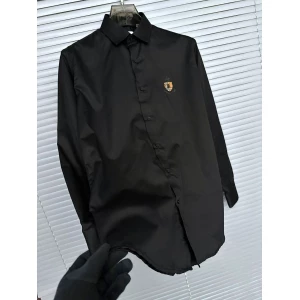 Men's Burberry Full Sleeves Black Luxury Shirt | Plus Size