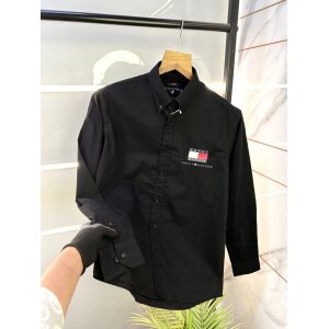 Premium Men's Tommy Hilfiger oxford Black shirt