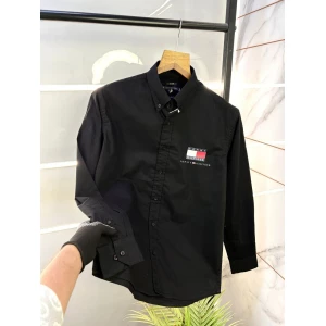 Premium Men's Tommy Hilfiger oxford Black shirt