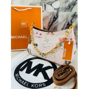 Women's Michael Kors White Sling Bag with Shoulder Strap