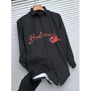 Men's Balmain Paris Black Partywear Shirt