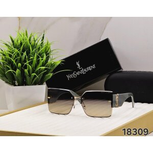 Women's Rimless Yves Saint Laurent YSL Logo Sunglasses