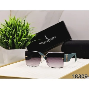 Women's Rimless Yves Saint Laurent YSL Logo Sunglasses