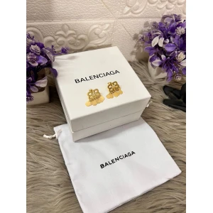 Women's Balenciaga Luxury Golden Earrings