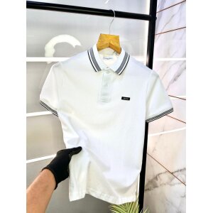 Men's Calvin Klein White CK Polo Tshirt