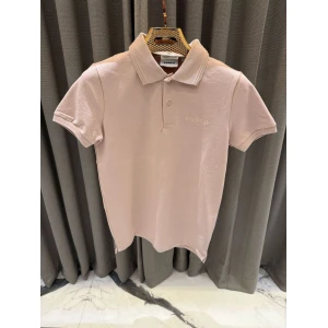 Men's Coach Embroidery Logo Luxury Black Polo Tshirt