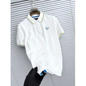 Men's Fred Perry White Polo Tshirt