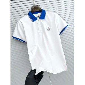 Men's Moncler Logo White Polo T-shirt